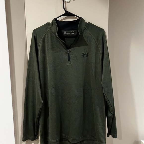 Army Green Under Armour Quarter Zip - Picture 1 of 3